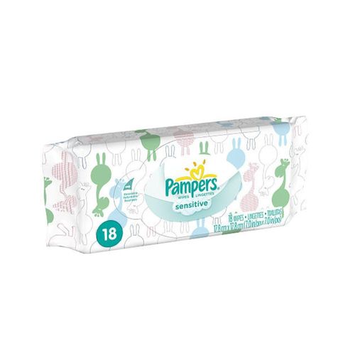 Toallitas Húmedas Pampers Sensitive x 18 un