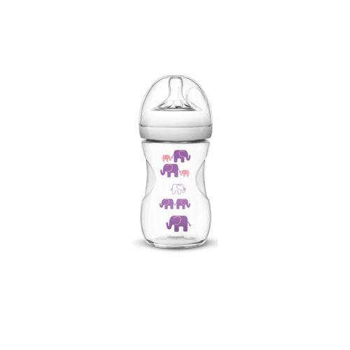 Mamadera Avent Natural Decorado Violeta x 260 ml