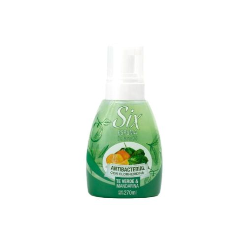 Espuma de Manos Six Té Verde y Mandarina x 270 ml