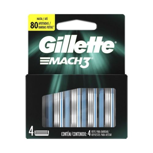 Repuestos para Afeitar Gillette Mach3 x 4 un