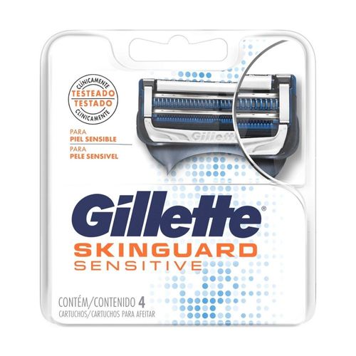 Repuestos para Afeitar Gillette Skinguard Sensitive x 4 un