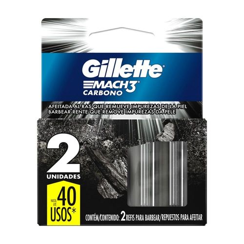 Repuestos para Afeitar Gillette Mach 3 Carbono x 2 un