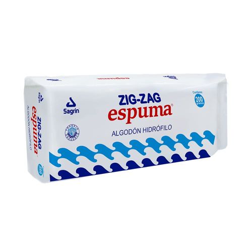 Algodón Zig Zag Espuma x 200 g