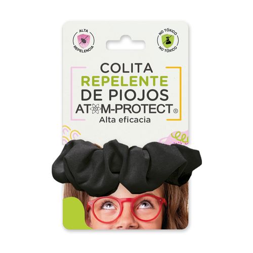 Gomita de Pelo Repelente de Piojos Atomprotect Color Negro