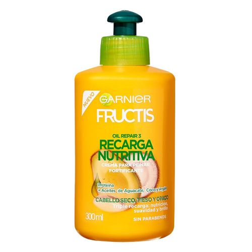 Crema para Peinar Fructis Recarga Nutritiva x 300 ml