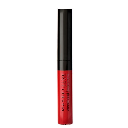 Labial Líquido Maybelline Sensational Matte Vibrant Red x 5 ml