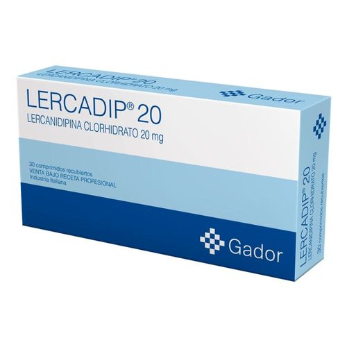 Lercadip 20 mg x 30 Comp Recubiertos