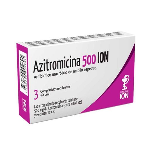 Azitromicina Ion 500 mg x 3 Comp