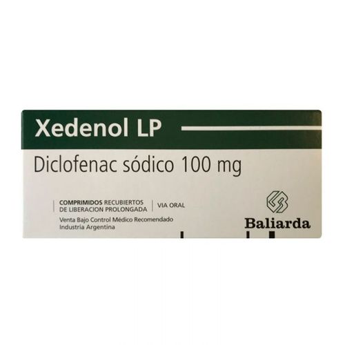 Xedenol Lp 100 mg x 10 Comprimidos