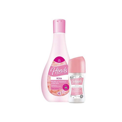 Pack Crema Hinds Rosa Plus Corporal x 350 ml + Deosodorante Rosa Inspiración