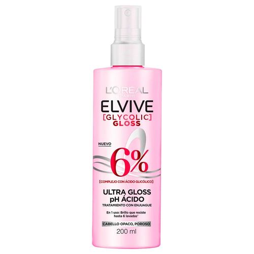 Tratamiento L'Oreal Elvive Glycolic Gloss x 200 ml