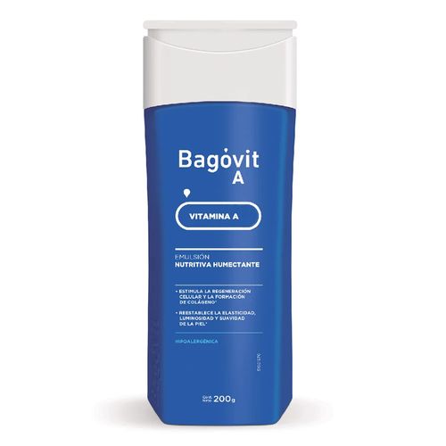 Emulsión Nutritiva Humectante Bagóvit A x 200 ml