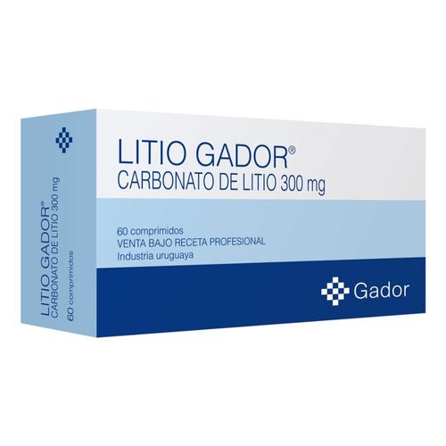 Litio Gador 300 mg x 60 Comp