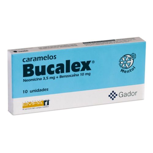 Bucalex Caramelos x 10 un