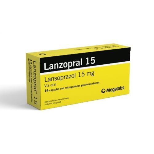 Lanzopral Lansoprazol 15 mg x 14 Cáps
