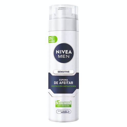 Espuma de Afeitar Nivea Men Sensitive para Piel Sensible x 200 ml