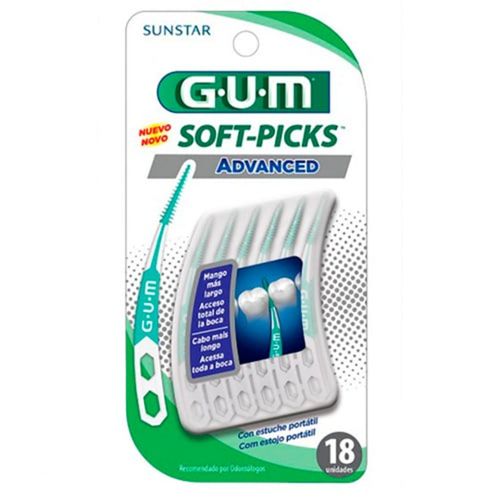 Cepillos Interdentales Gum Soft Picks Advanced x 18 un