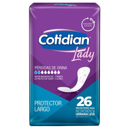 Protector Largo Cotidian Lady x 26 un