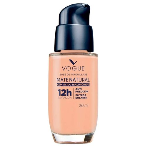 Base Vogue Mate con Ácido Hialurónico Arena x 30 ml