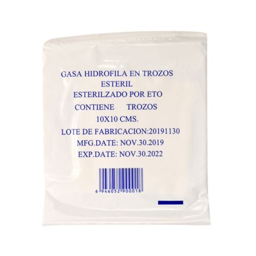 Gasa 10x10 120 Trozos