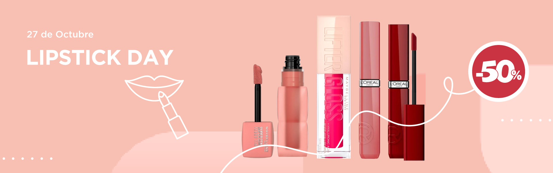 Lipstick day hasta 50off - ver mas